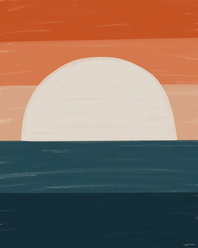 Teal Orange Sunset