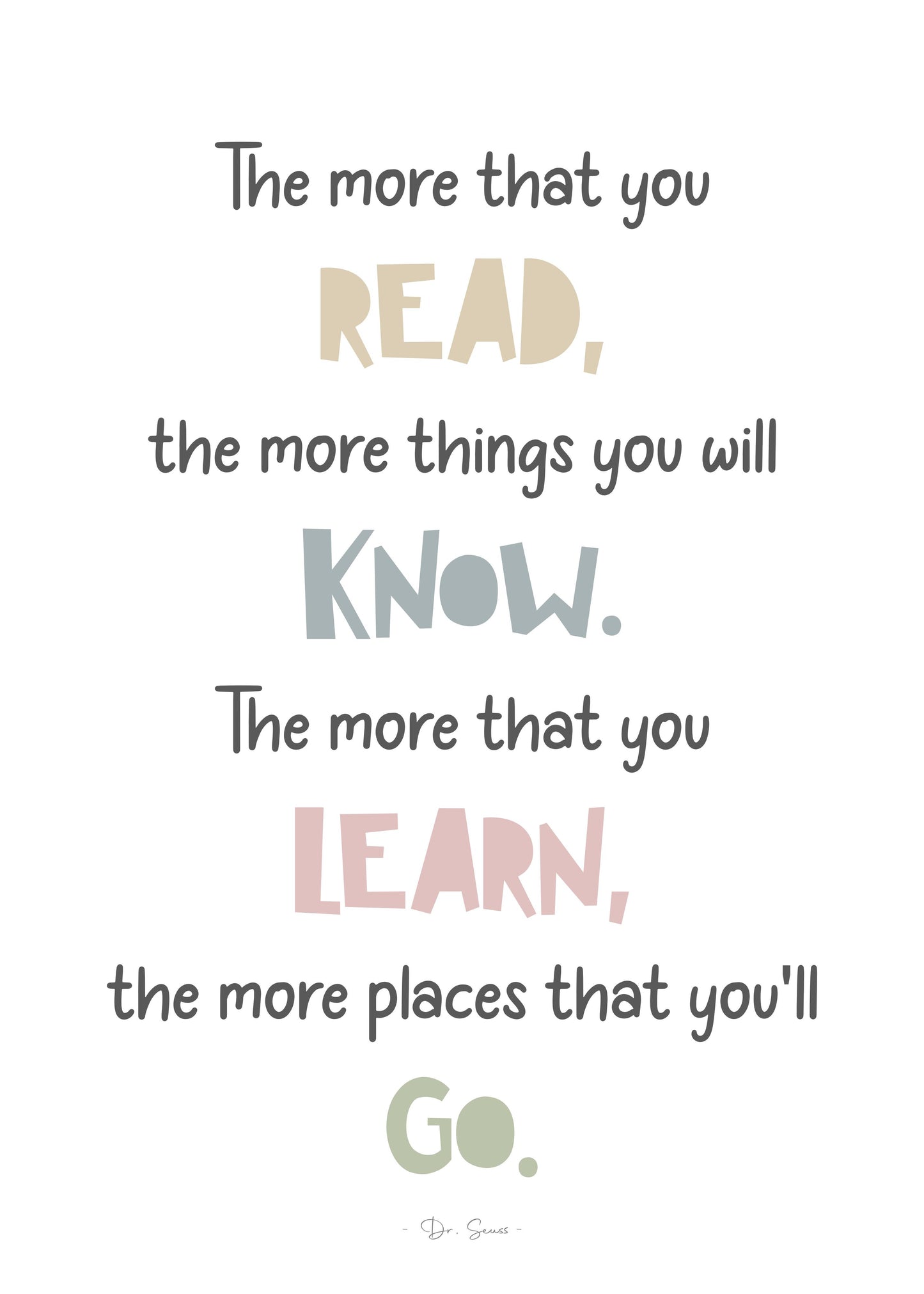 Read, Learn, Know, Go