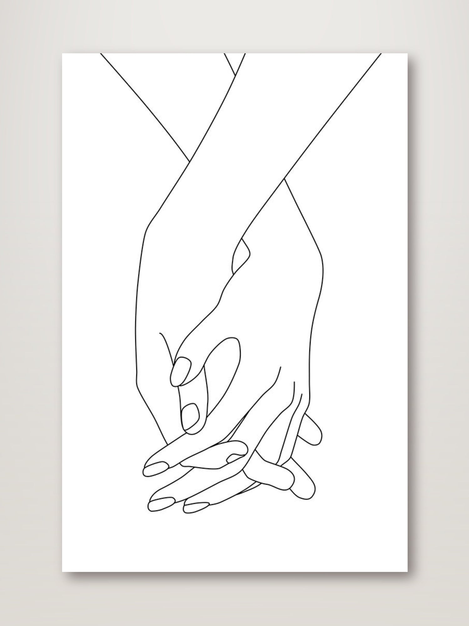 Illustration line drawing a hands making promise as a friendship concept.  Loving couple holding hands. Hands of two people hook their little fingers  together. Pinky promise design for shirt or jacket 6213412